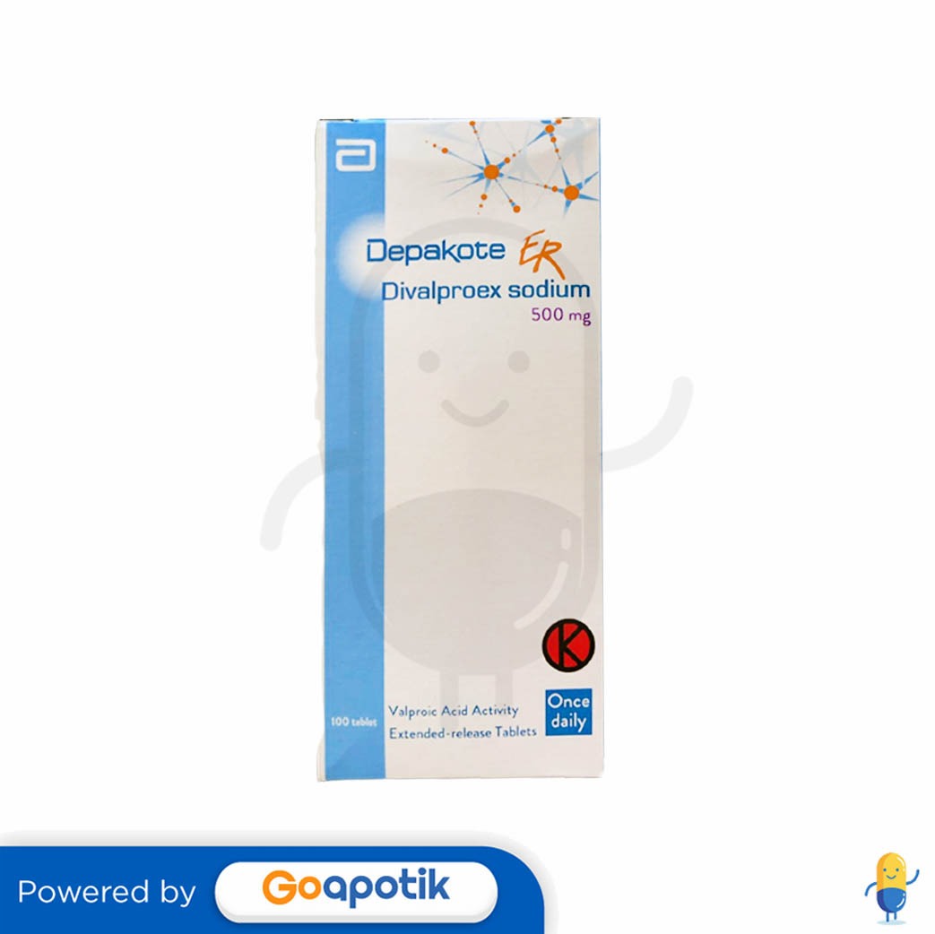 DEPAKOTE ER 500 MG BOTOL 100 TABLET Kegunaan, Efek Samping, Dosis dan