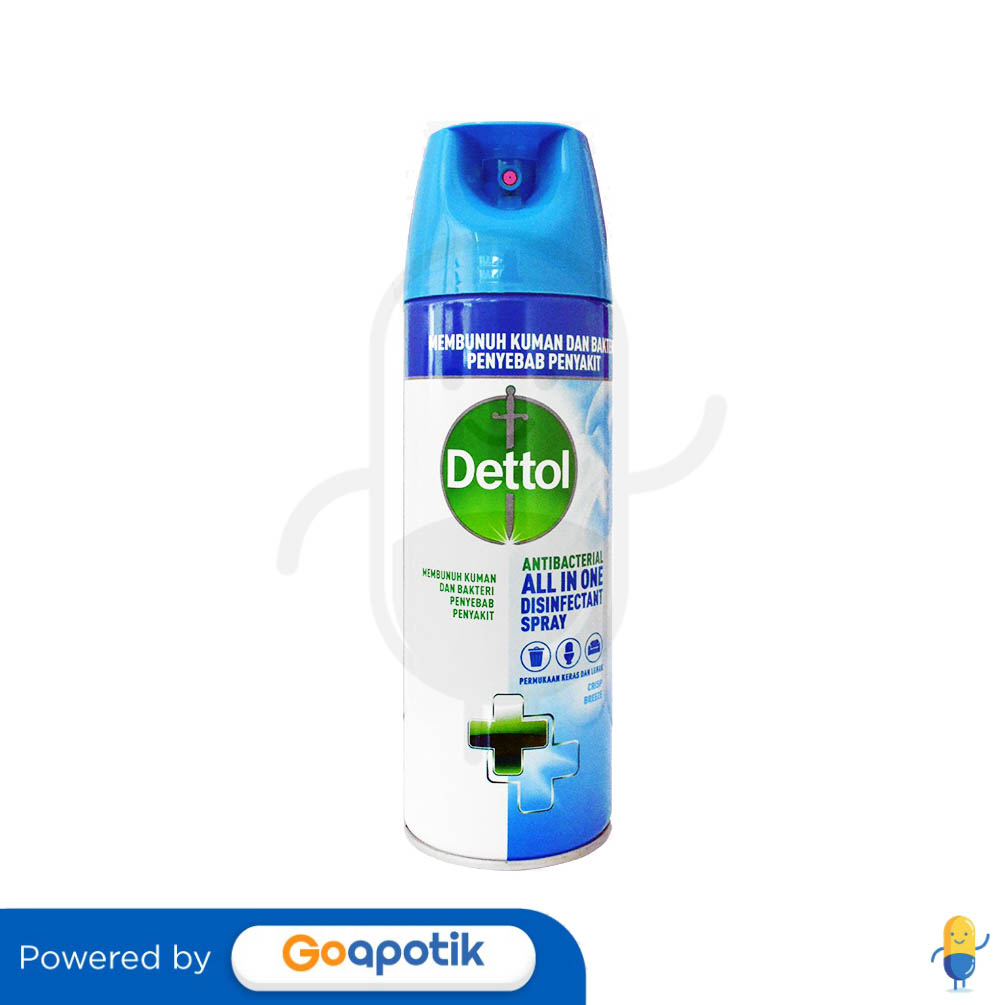 DETTOL DISINFECTANT SPRAY CRISP BREEZE 450 ML Kegunaan, Efek Samping