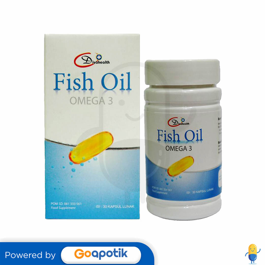 DIVAHEALTH FISH OIL OMEGA 3 BOTOL 30 KAPSUL Kegunaan, Efek Samping
