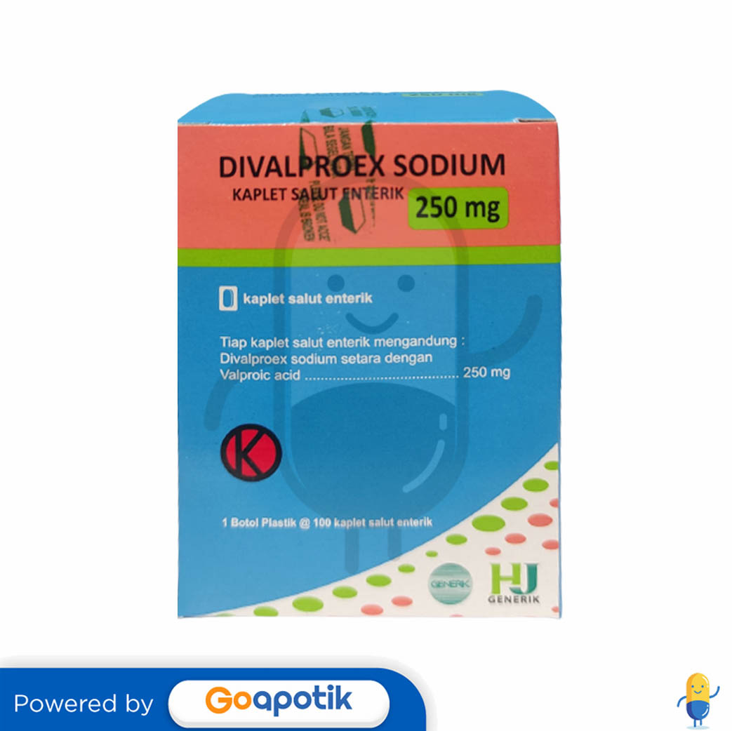 DIVALPROEX SODIUM HEXPHARM 250 MG BOTOL 100 TABLET Kegunaan, Efek