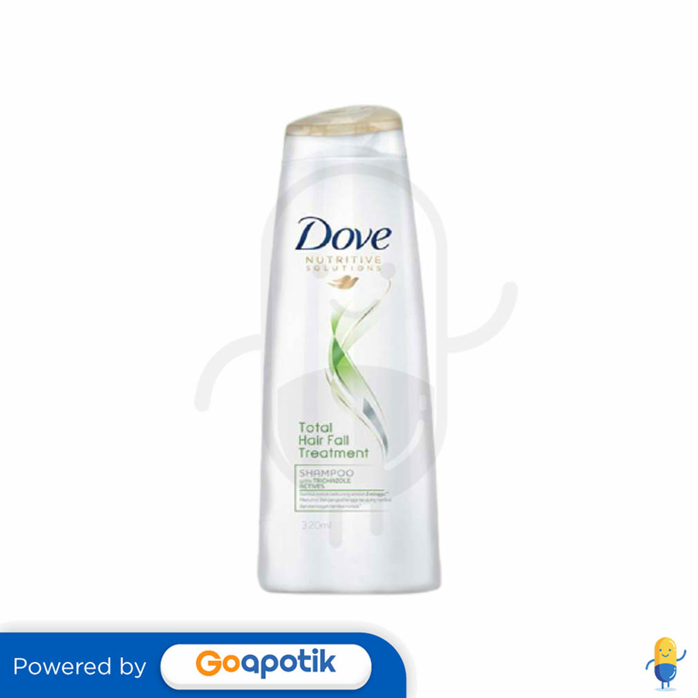 Dove Total Hair Fall Treatment Shampoo 320 Ml Botol Kegunaan Efek Samping Dosis Dan Aturan Pakai 4758