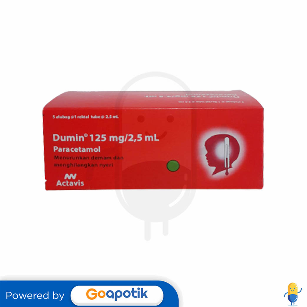 Dumin 125 Mg 2 5 Ml Box 5 Rectal Tube Kegunaan Efek Samping Dosis