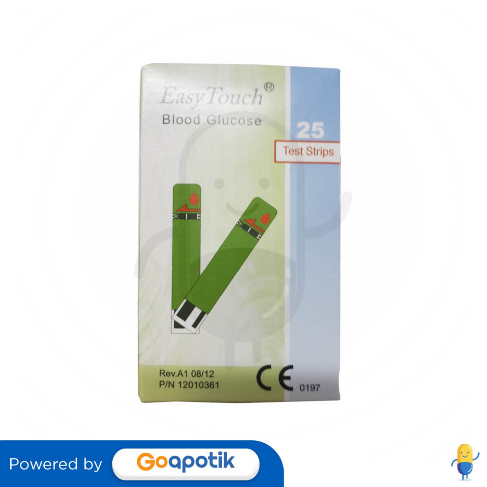 EASY TOUCH BLOOD GLUCOSE TEST STRIPS BOX 25 PCS Kegunaan, Efek