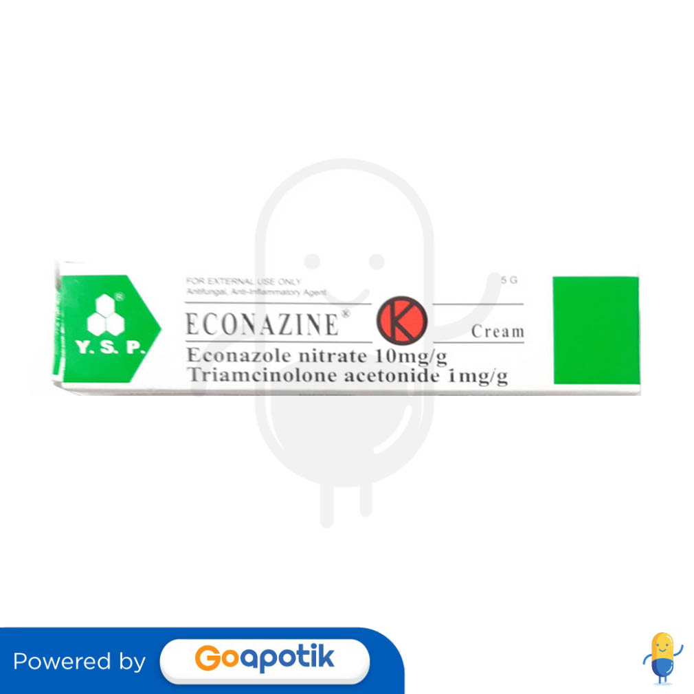 ECONAZINE CREAM 5 GRAM TUBE Kegunaan, Efek Samping, Dosis dan Aturan