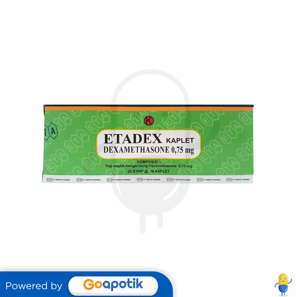 ETADEX 0.75 MG BOX 200 KAPLET Kegunaan, Efek Samping, Dosis dan