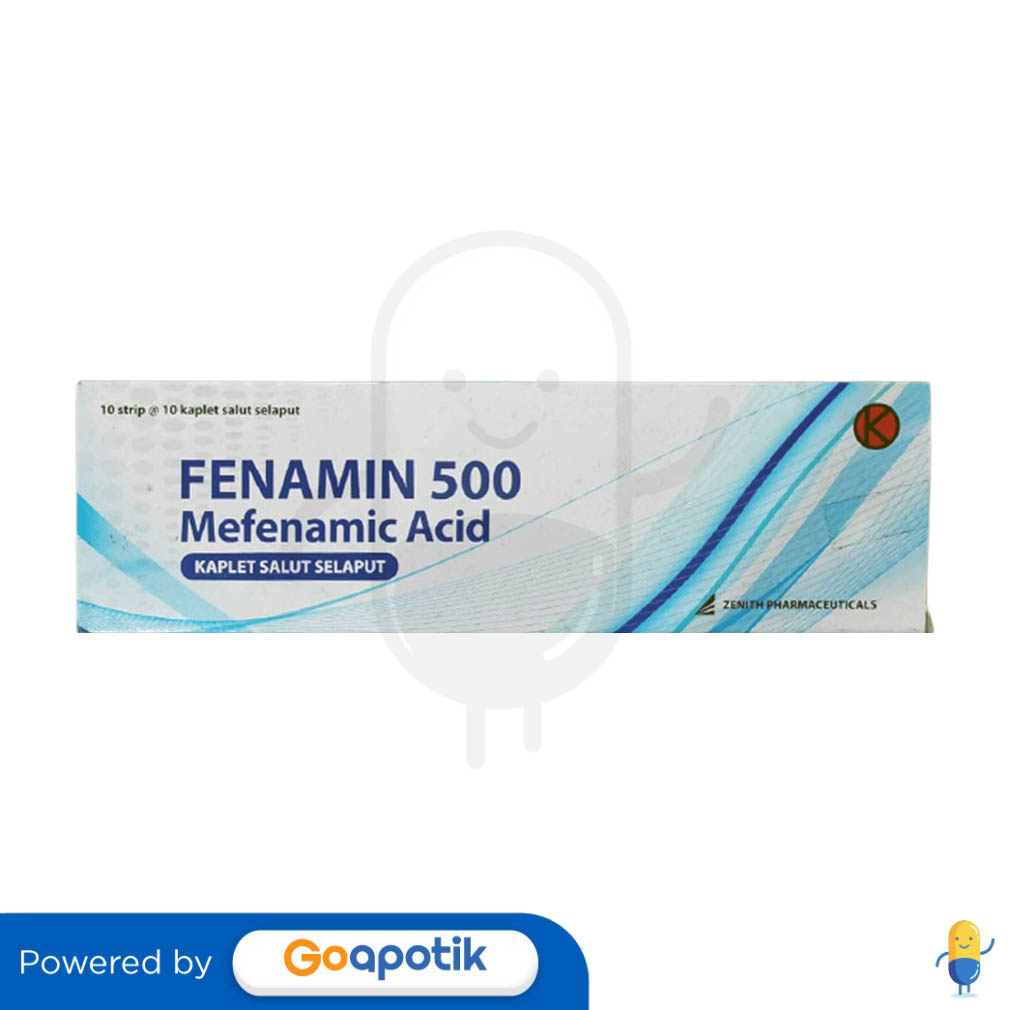 FENAMIN 500 MG BOX 100 KAPLET - Kegunaan, Efek Samping, Dosis dan