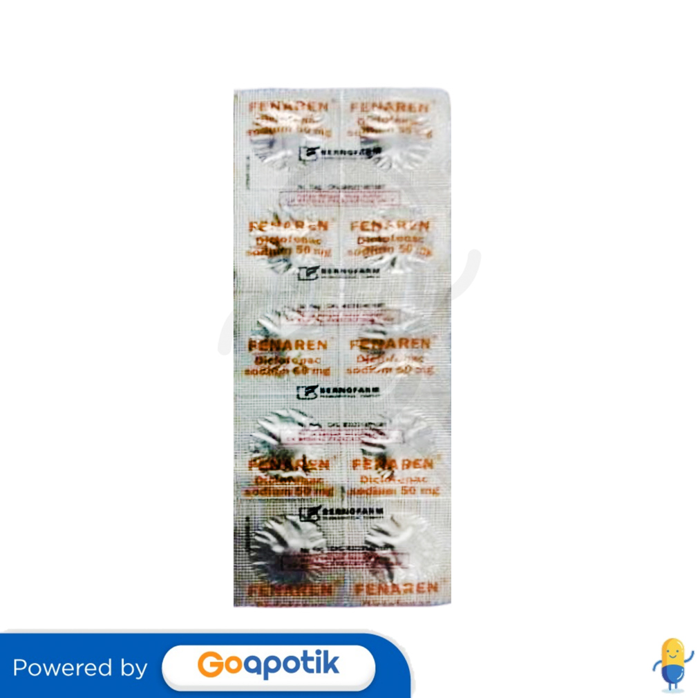 FENAREN 50 MG STRIP 10 TABLET - Kegunaan, Efek Samping, Dosis dan ...