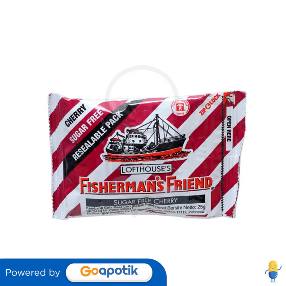FISHERMAN'S FRIEND RASA CHERRY SUGAR FREE - Kegunaan, Efek Samping ...
