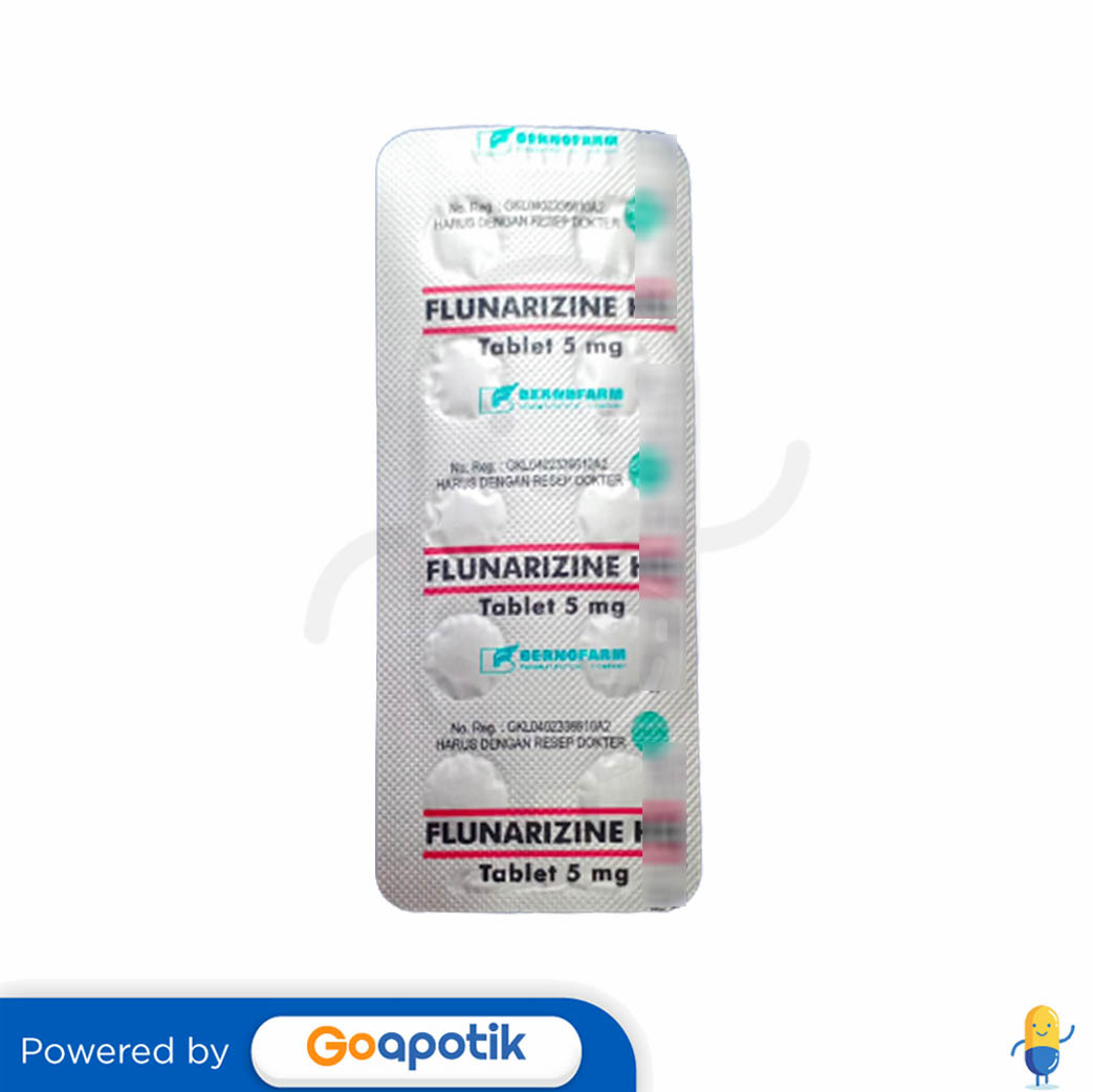 Flunarizine Hcl Bernofarm Mg Strip Tablet Kegunaan Efek Samping Dosis Dan Aturan Pakai