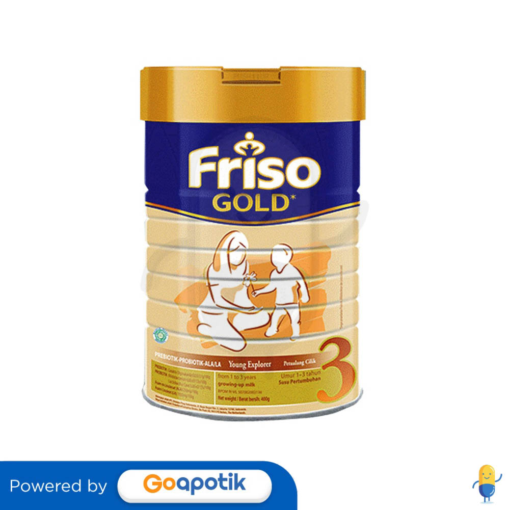 FRISO GOLD 3 USIA 1-3 TAHUN 400 GRAM KALENG - Kegunaan, Efek Samping ...