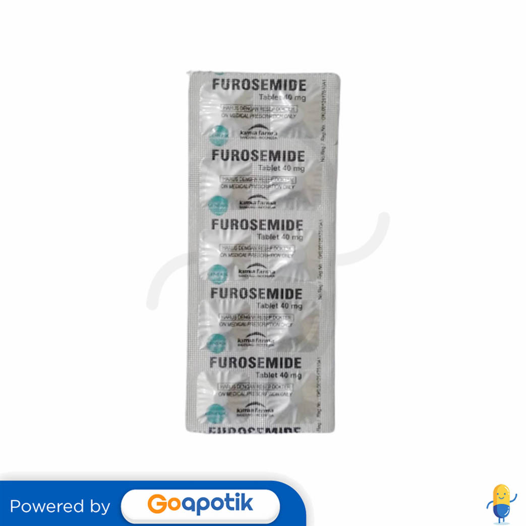 FUROSEMIDE KIMIA FARMA 40 MG STRIP 10 TABLET - Kegunaan, Efek Samping ...