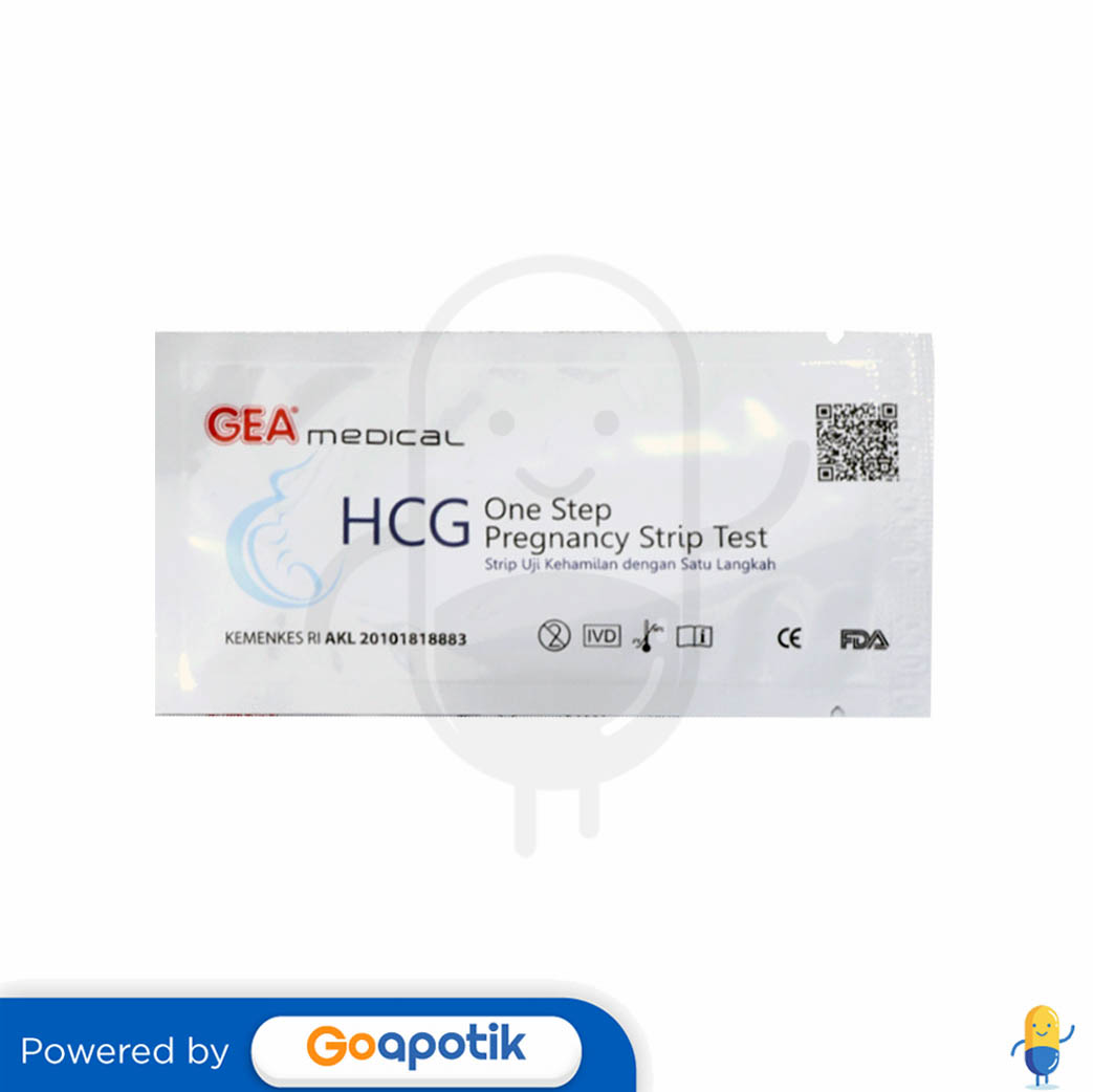 Gea Medical Hcg One Step Pregnancy Strip Test Piece Kegunaan Efek Samping Dosis Dan Aturan Pakai