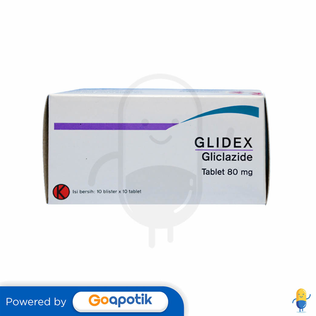 GLIDEX 80 MG BOX 100 TABLET Kegunaan, Efek Samping, Dosis dan Aturan