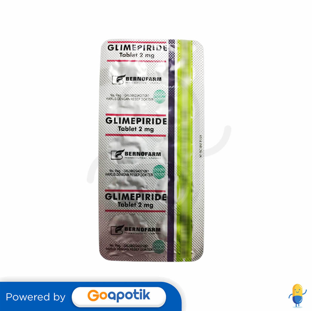 Glimepiride Bernofarm Mg Strip Tablet Kegunaan Efek Samping