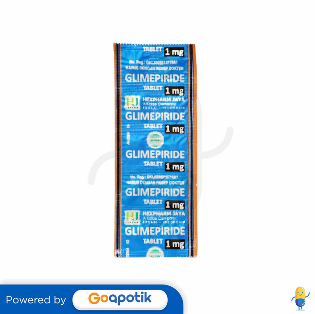 GLIMEPIRIDE HEXPHARM 1 MG TABLET Kegunaan, Efek Samping, Dosis dan