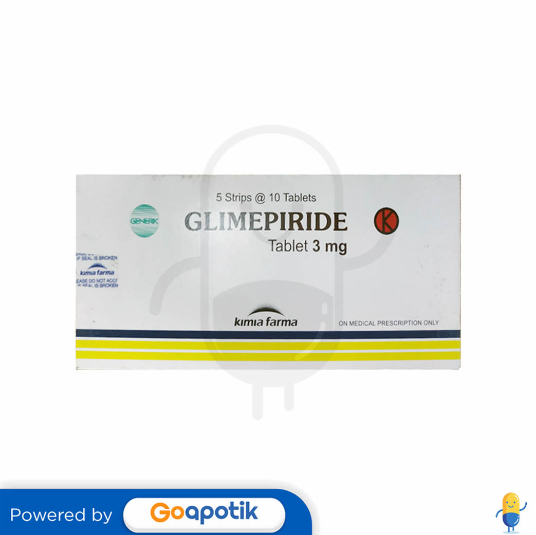 GLIMEPIRIDE KIMIA FARMA MG BOX TABLET Kegunaan Efek Samping Dosis Dan Aturan Pakai