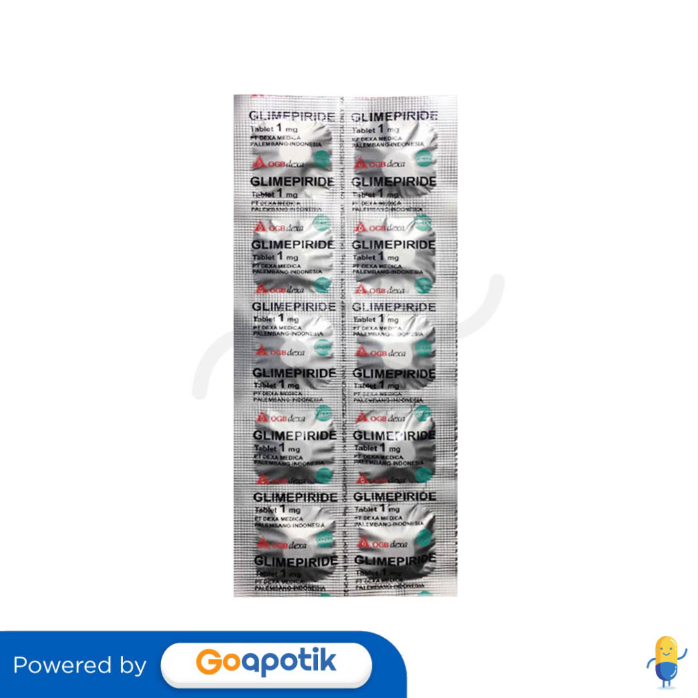 Glimepiride Ogb Dexa Medica Mg Tablet Kegunaan Efek Samping Dosis Dan Aturan Pakai