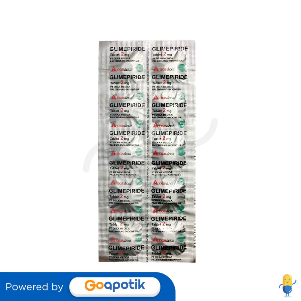 Glimepiride Ogb Dexa Medica Mg Strip Tablet Diabetes Kegunaan