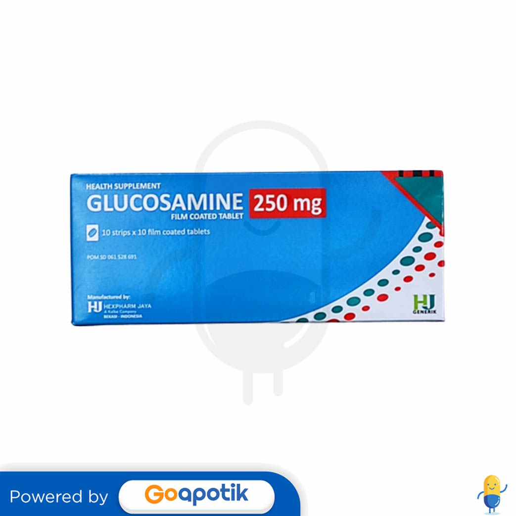 GLUCOSAMINE HEXPHARM BOX 100 TABLET Kegunaan, Efek Samping, Dosis dan