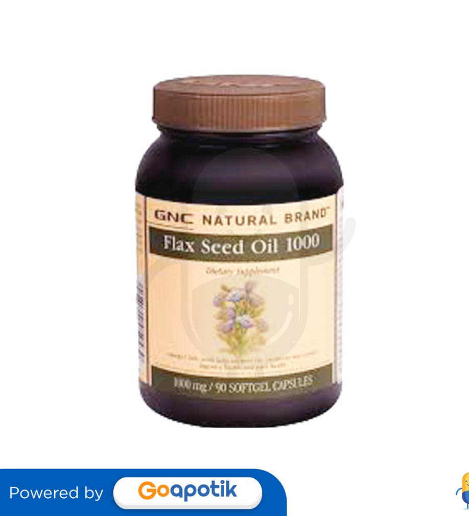 GNC FLAXSEED OIL 1000 MG BOTOL 90 KAPSUL Kegunaan, Efek Samping