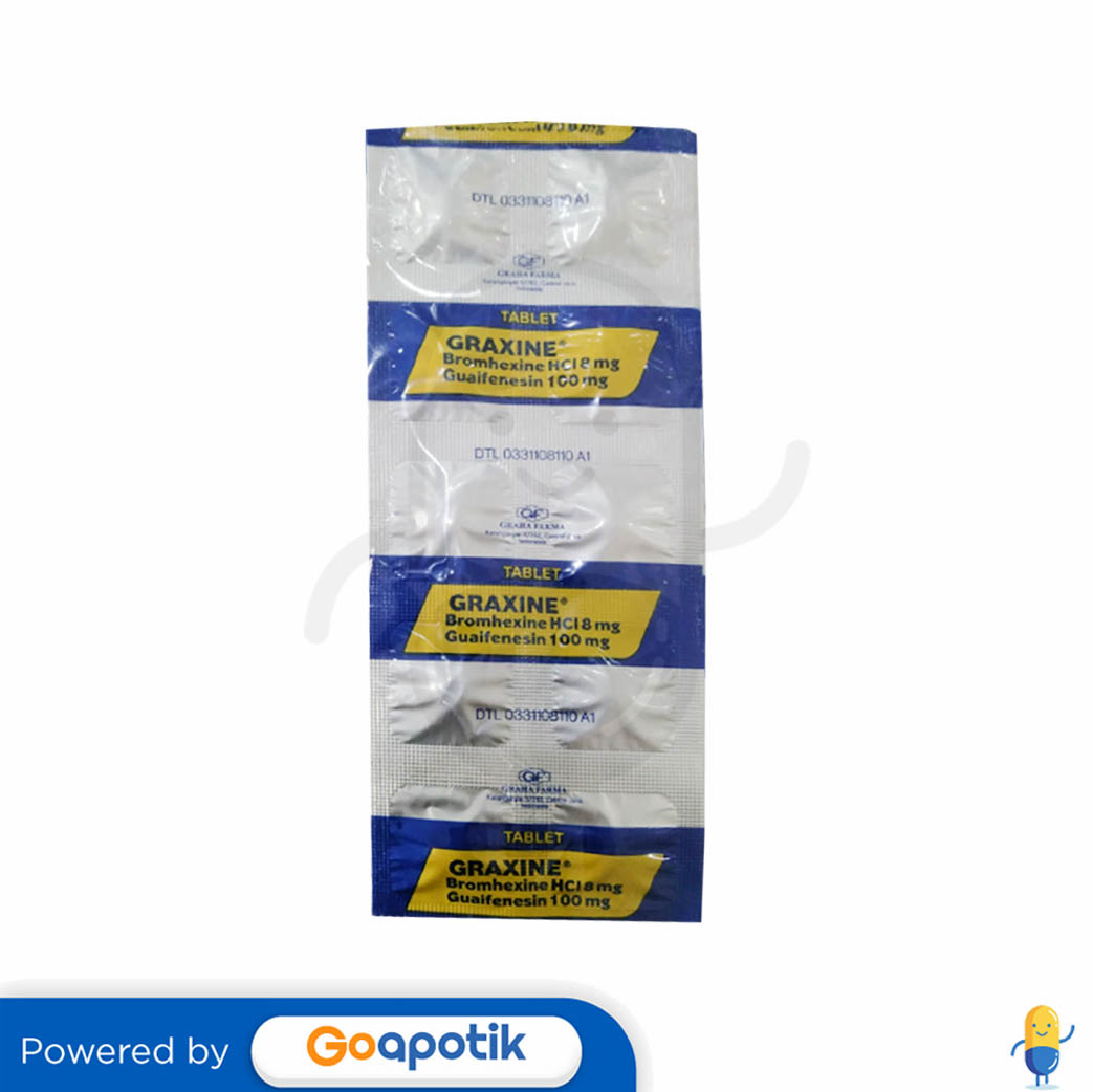 GRAXINE STRIP 10 TABLET Kegunaan, Efek Samping, Dosis dan Aturan Pakai