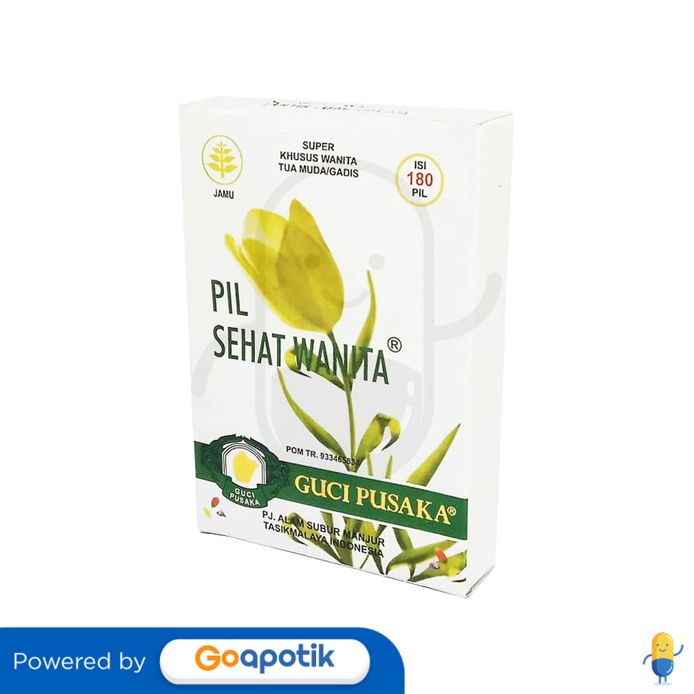GUCI PUSAKA PIL SEHAT WANITA BOX 180 PIL Kegunaan, Efek Samping