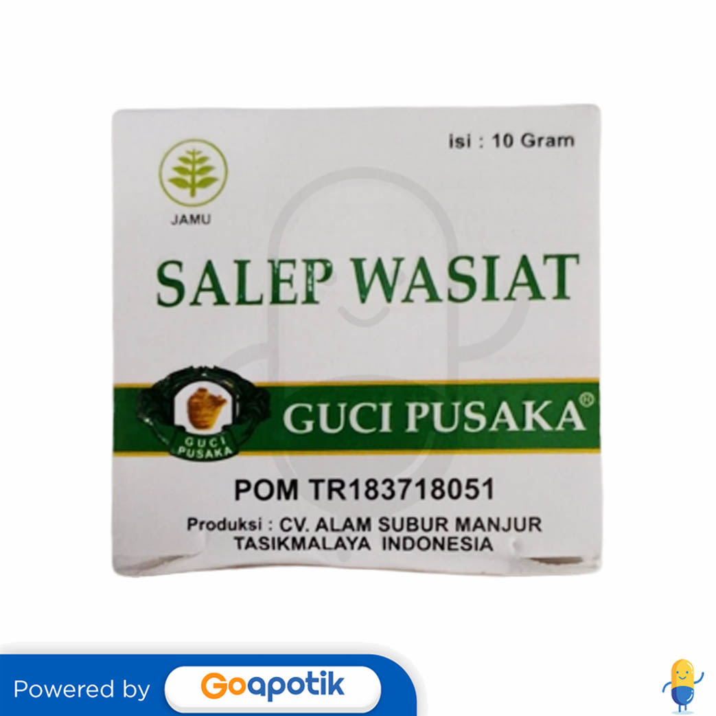 GUCI PUSAKA SALEP WASIAT 10 GRAM POT Kegunaan, Efek Samping, Dosis