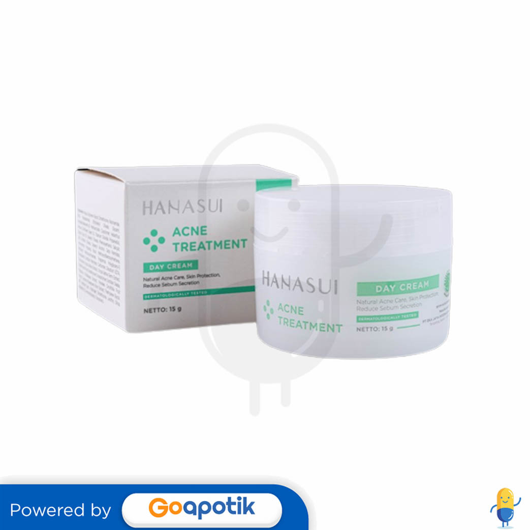 HANASUI ACNE TREATMENT DAY CREAM 15 GRAM POT - Kegunaan, Efek Samping