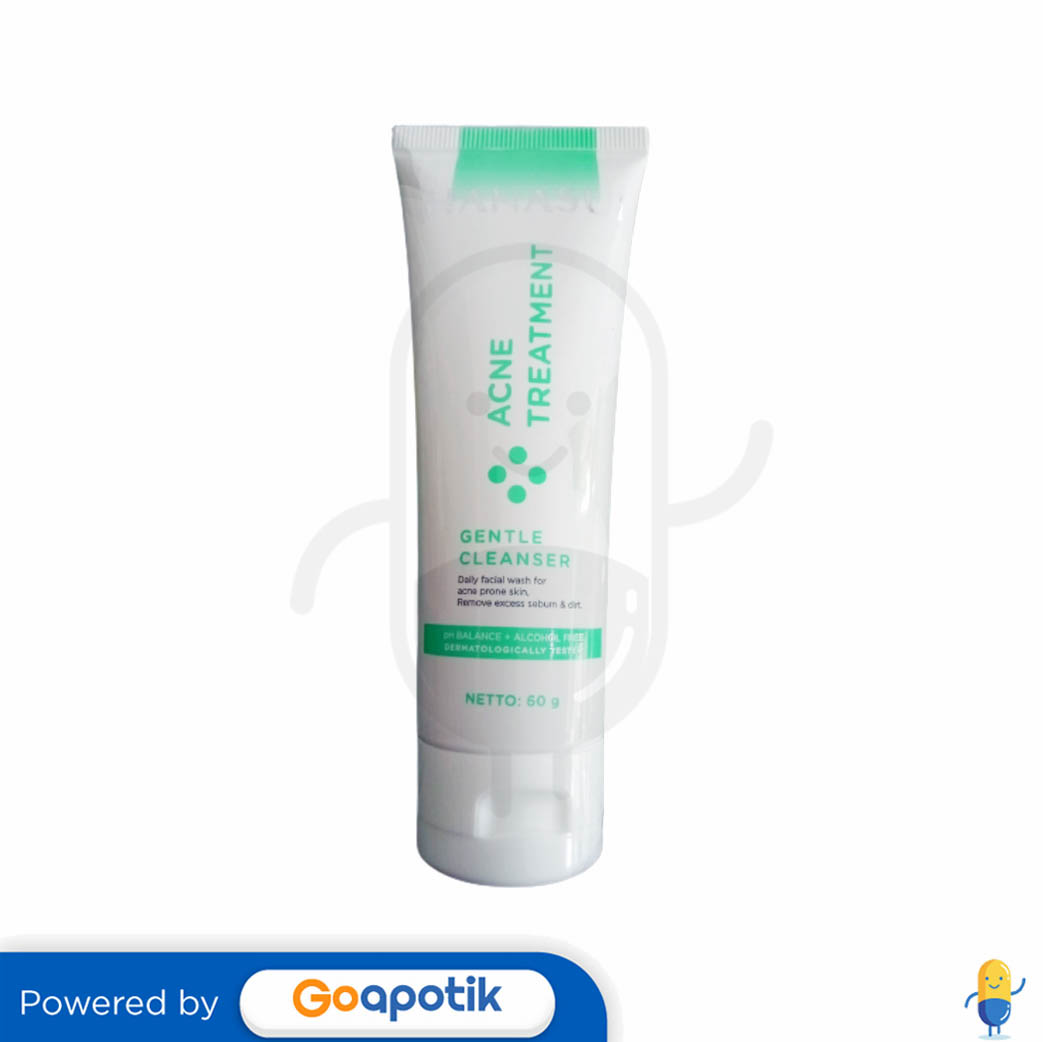 Hanasui Acne Treatment Gentle Cleanser Gram Tube Kegunaan Efek