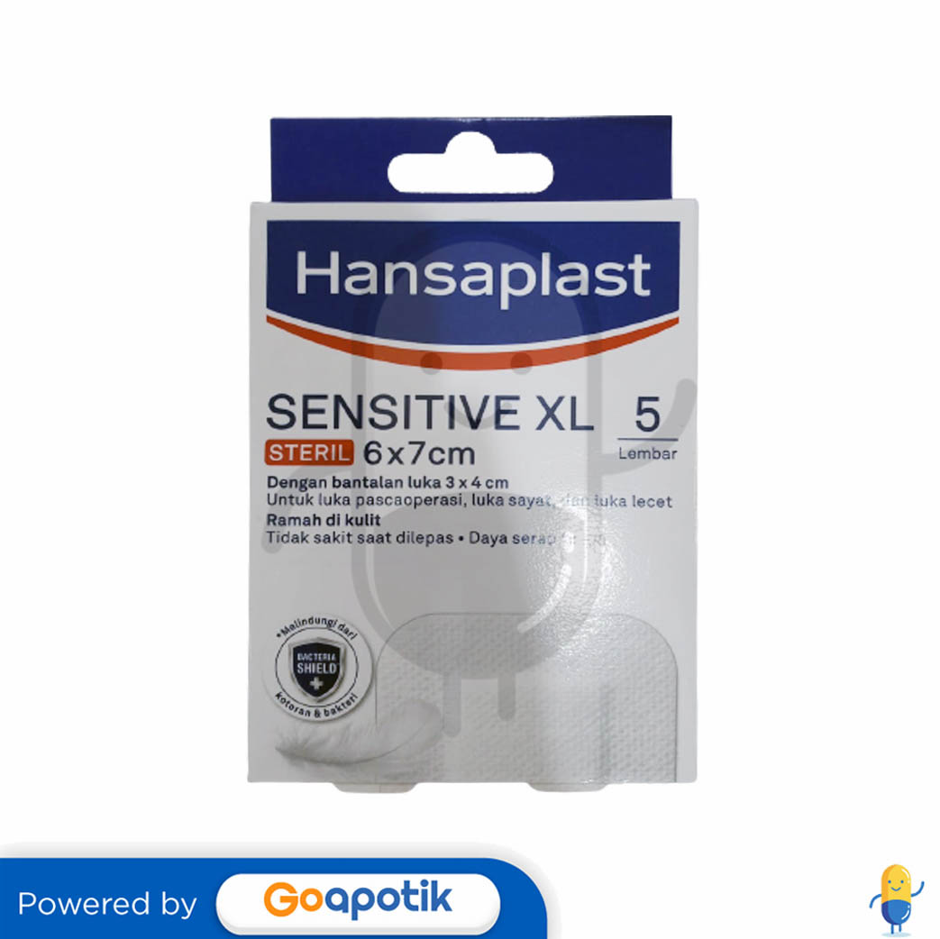 HANSAPLAST SENSITIVE XL STERIL 6 X 7 CM BOX 5 LEMBAR Kegunaan, Efek