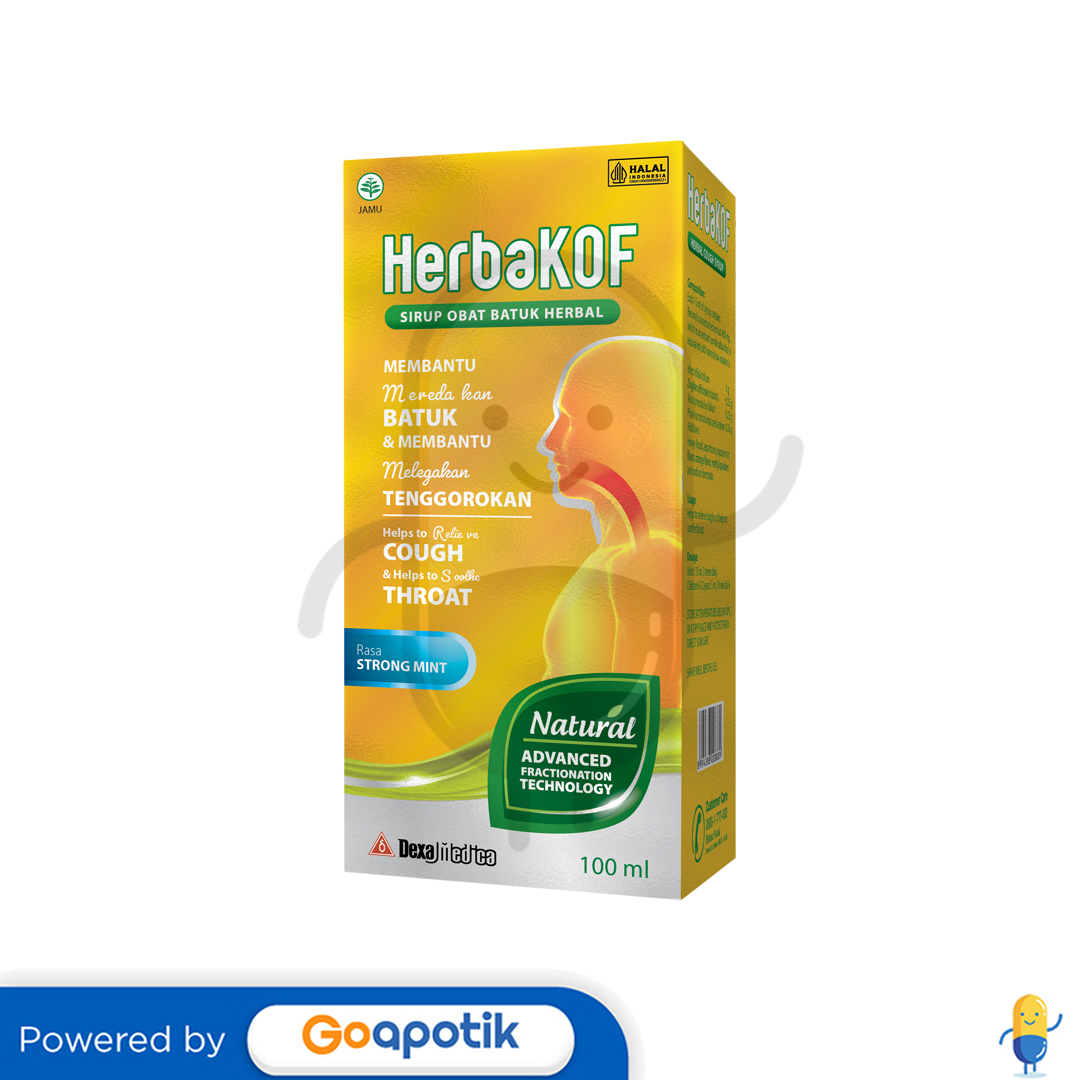 Herbakof Sirup Obat Batuk Rasa Strong Mint Ml Botol Kegunaan