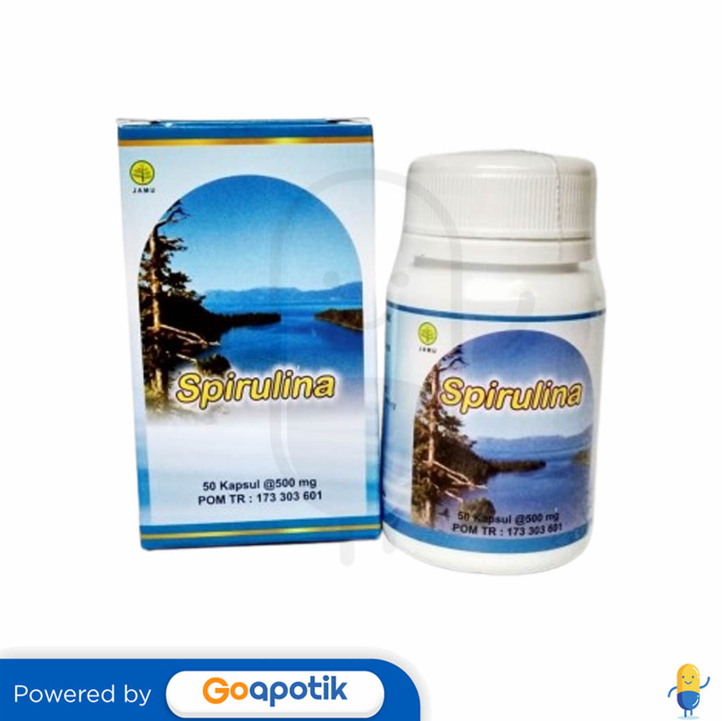 HERBAL INSANI SPIRULINA BOTOL 50 KAPSUL Kegunaan, Efek Samping, Dosis