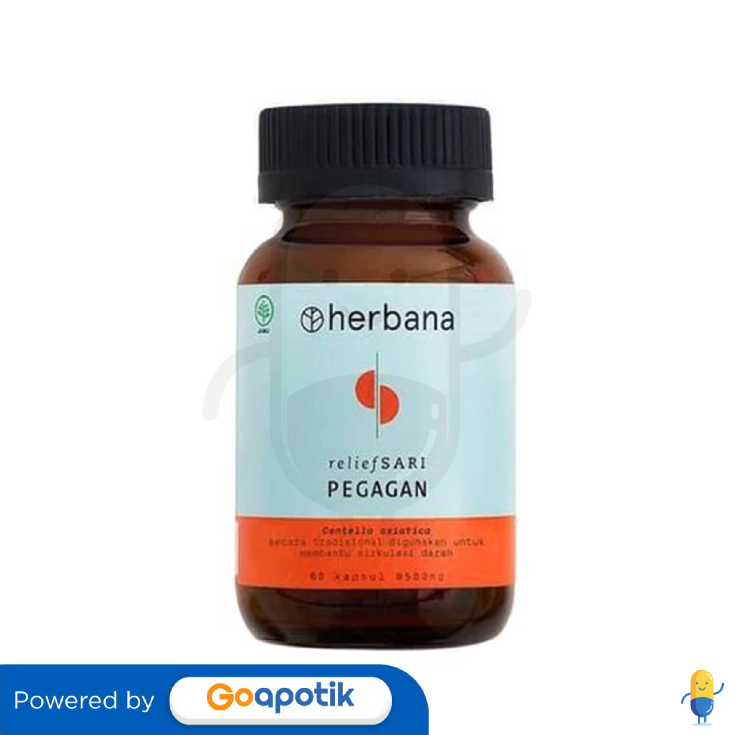 HERBANA RELIEF SARI PEGAGAN BOTOL 60 KAPSUL Kegunaan, Efek Samping