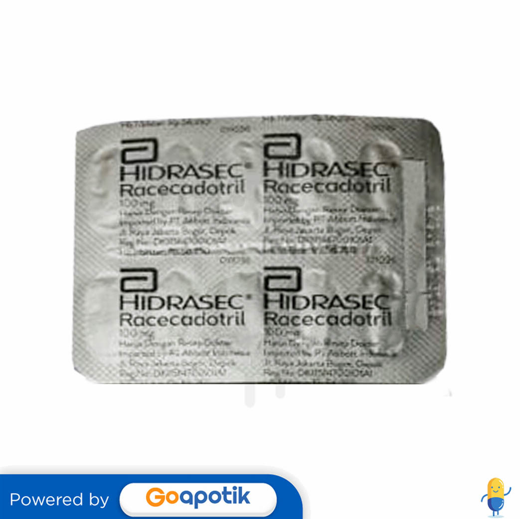 HIDRASEC 100 MG STRIP 10 KAPSUL Kegunaan, Efek Samping, Dosis dan