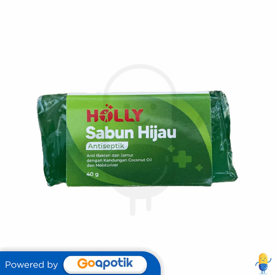 HOLLY SABUN HIJAU ANTISEPTIK 40 GRAM - Kegunaan, Efek Samping, Dosis