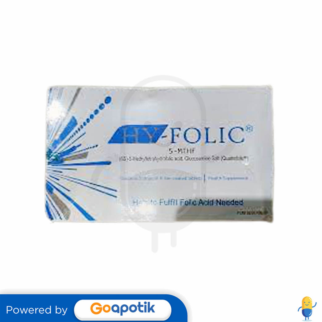 HYFOLIC 5MTHF BOX 30 TABLET Kegunaan, Efek Samping, Dosis dan