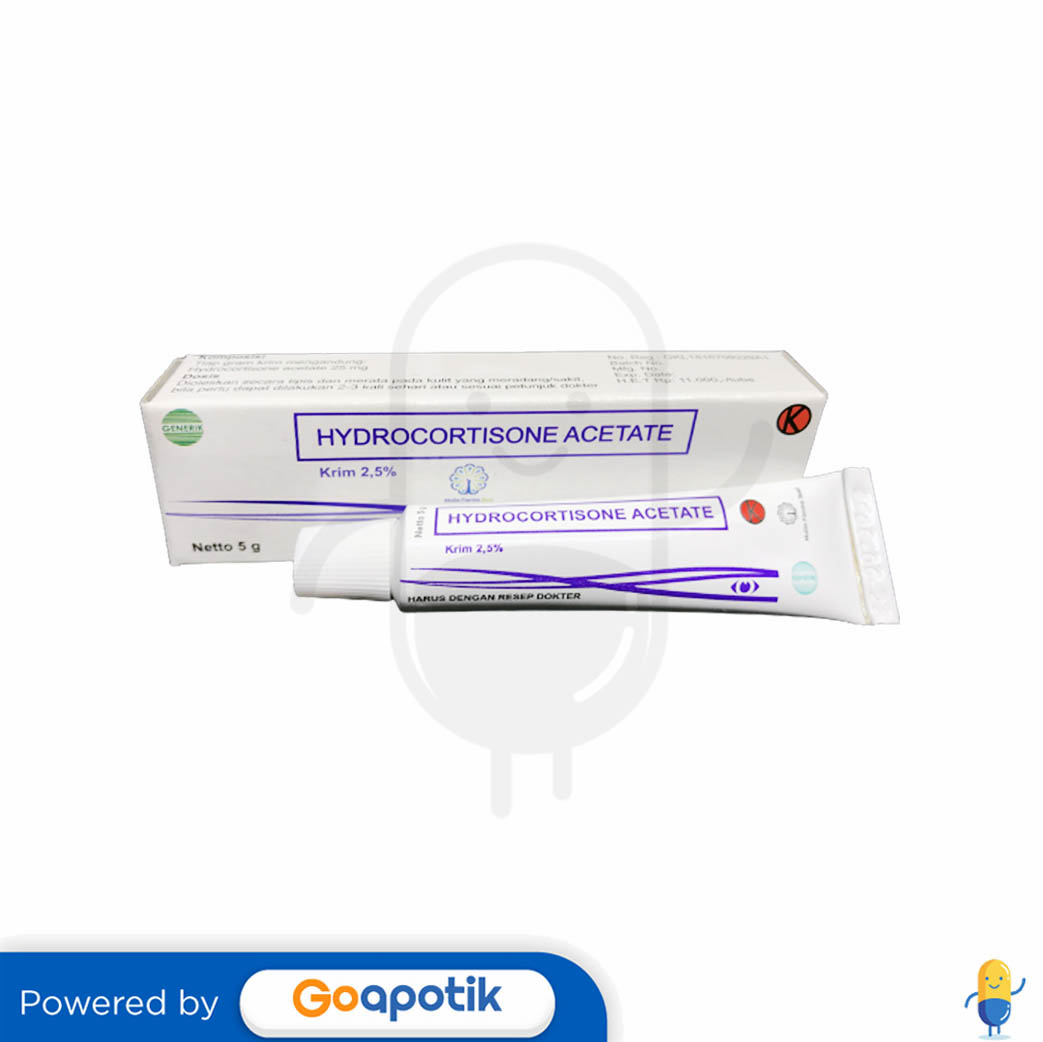 Hydrocortisone Mulia 25 Cream 5 Gram Tube Kegunaan Efek Samping