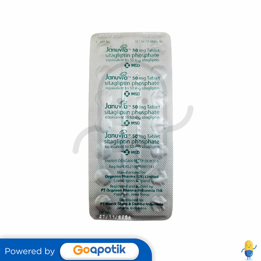 JANUVIA 50 MG STRIP 14 TABLET - Kegunaan, Efek Samping, Dosis dan ...