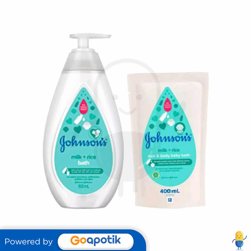 JOHNSON'S BABY BATH MILK + RICE 400 ML BOTOL Kegunaan, Efek Samping