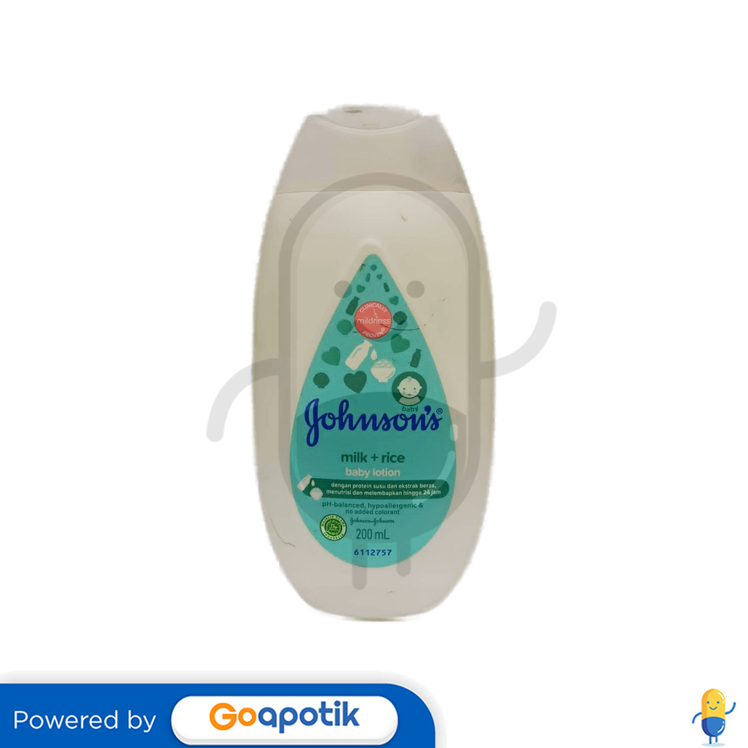 JOHNSON'S BABY LOTION MILK+RICE 200 ML BOTOL Kegunaan, Efek Samping