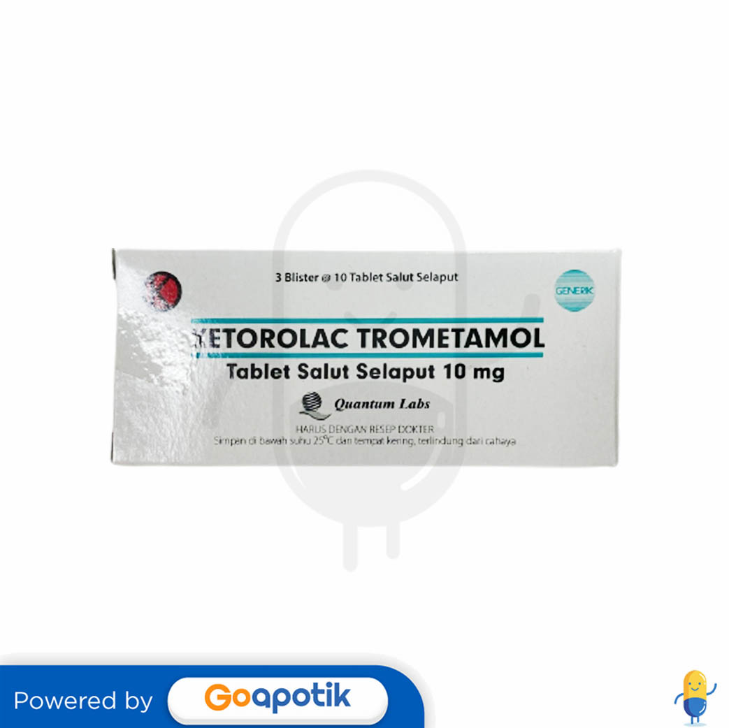 Ketorolac Trometamol Natura Quantum 10 Mg Box 30 Tablet Kegunaan Efek Samping Dosis Dan 6781