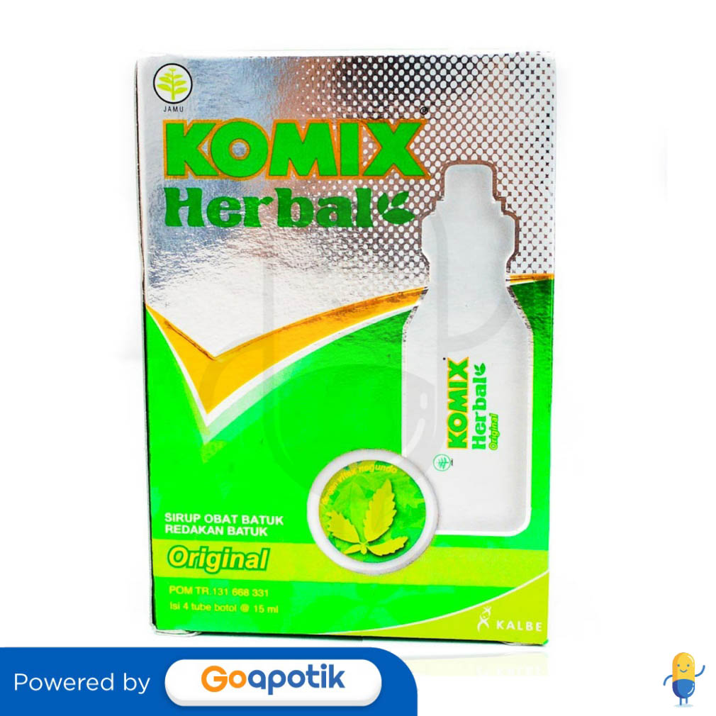 Komix Herbal 15 Ml Sirup Box Kegunaan Efek Samping Dosis Dan Aturan Pakai