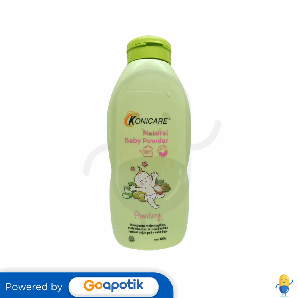 KONICARE NATURAL BABY POWDER POWDERY 100 GRAM BOTOL Kegunaan, Efek