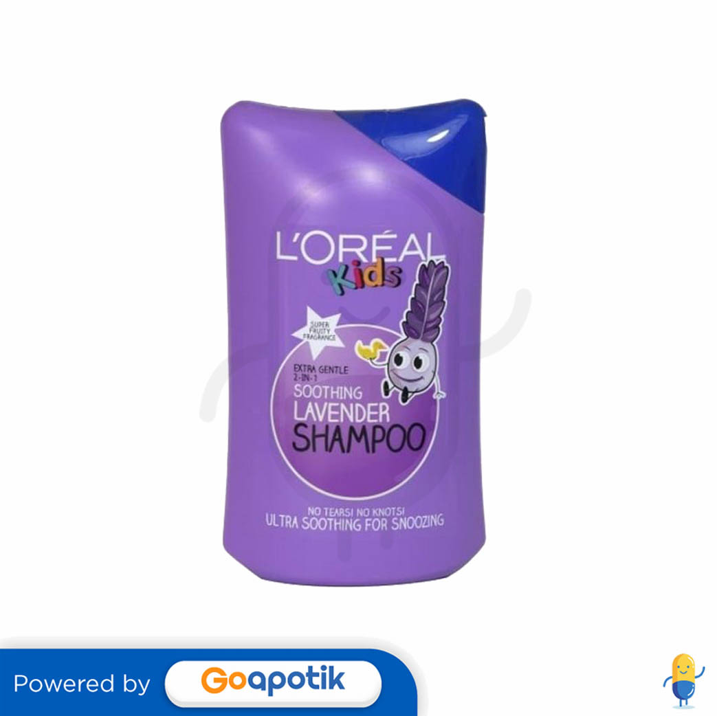 L'OREAL SHAMPOO KIDS EXTRA GENTLE 2 IN 1 SOOTHING LAVENDER 250 ML BOTOL Kegunaan, Efek Samping