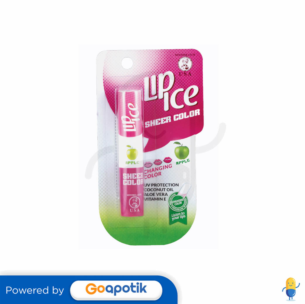 LIP ICE SHEER COLOR APPLE Kegunaan, Efek Samping, Dosis dan Aturan Pakai