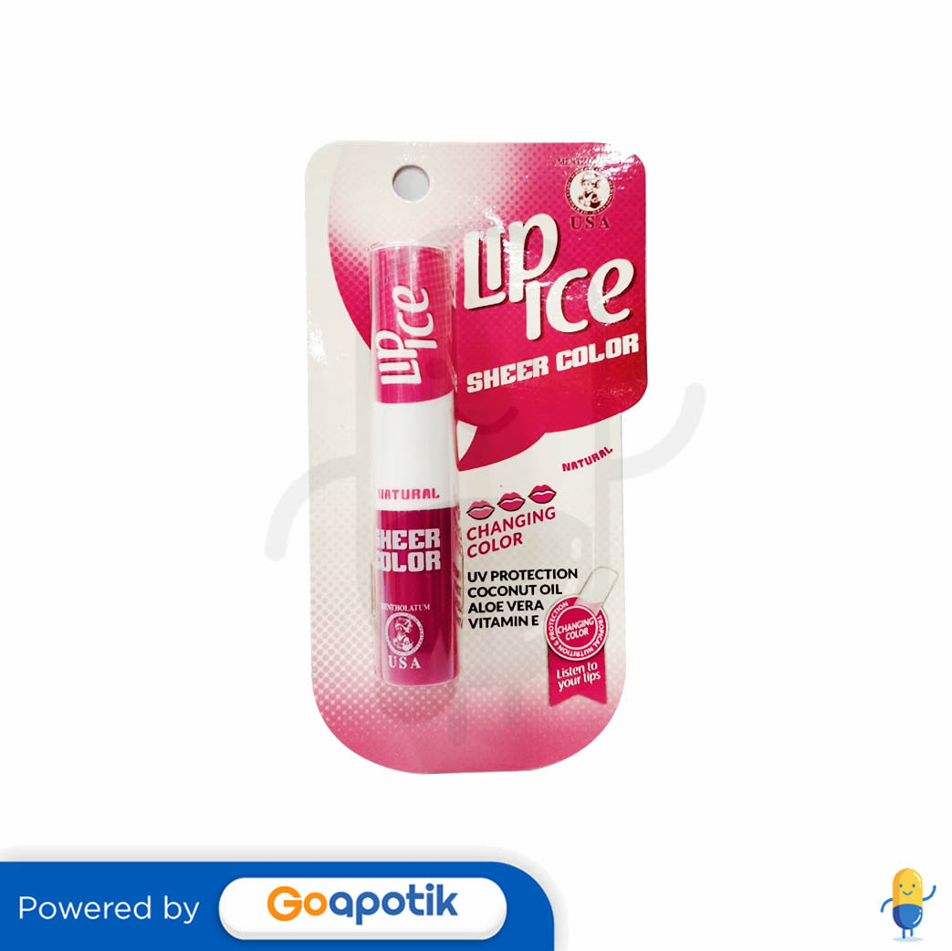 LIP ICE SHEER COLOR NATURAL Kegunaan, Efek Samping, Dosis dan Aturan