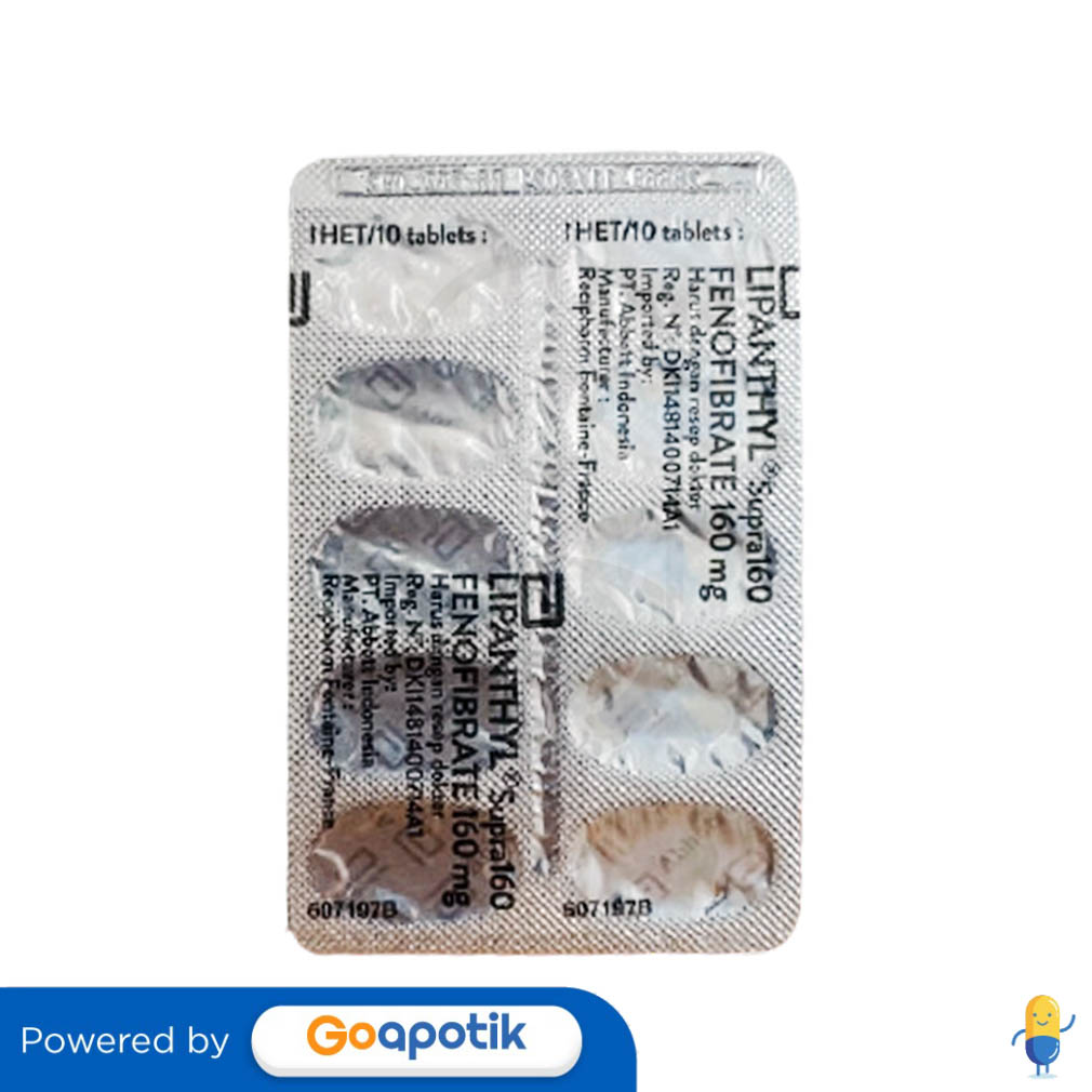 LIPANTHYL SUPRA 160 MG TABLET Kegunaan Efek Samping Dosis Dan Aturan Pakai