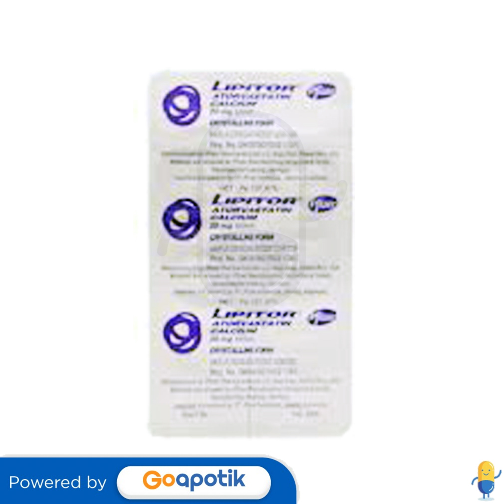 LIPITOR 20 MG TABLET - Kegunaan, Efek Samping, Dosis dan Aturan Pakai