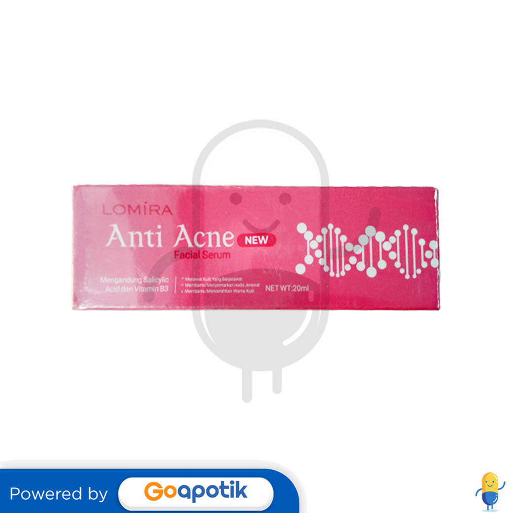 LOMIRA ANTI ACNE FACIAL SERUM 20 ML BOTOL Kegunaan, Efek Samping