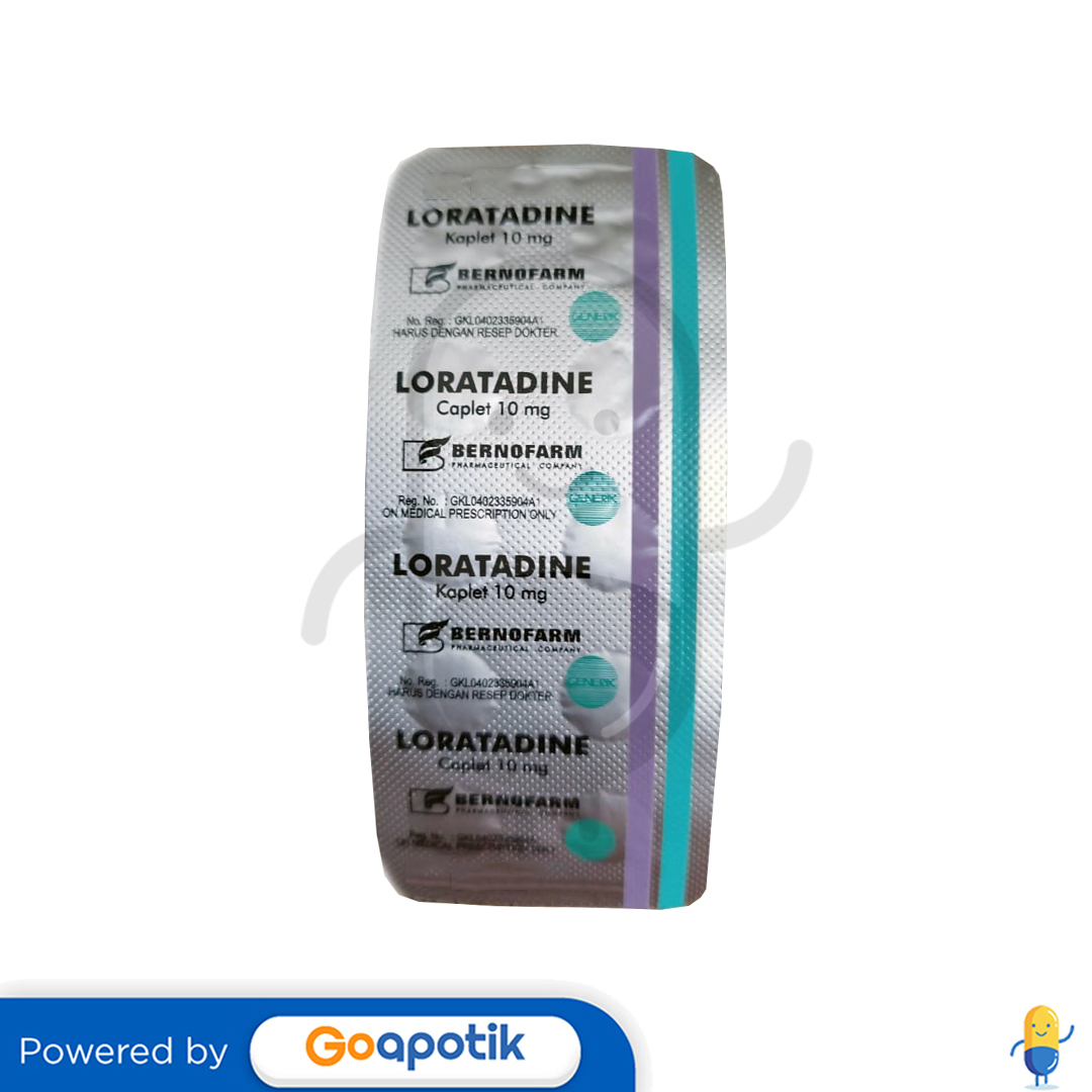 LORATADINE BERNOFARM 10 MG KAPLET - Kegunaan, Efek Samping, Dosis Dan ...